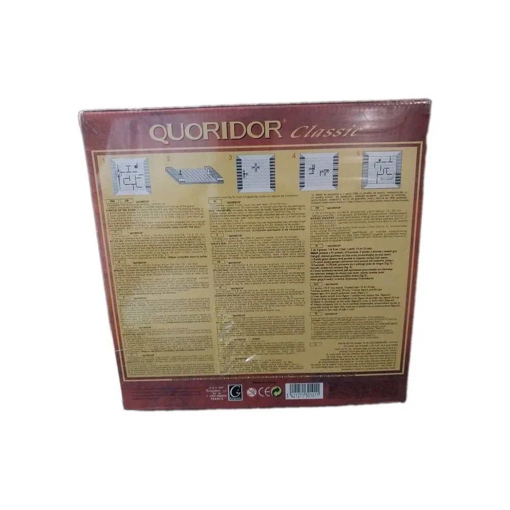 1997 GIGAMIC FRANCE QUORIDOR CLASSIC WOODEN BOARD GAME NEW SEALED NIB